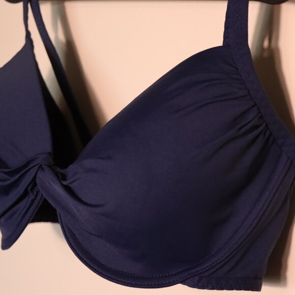 Land's End Two piece bikini set Bra 13, 36DDD/38; Bottom Size 8, blue purple - Picture 3 of 12